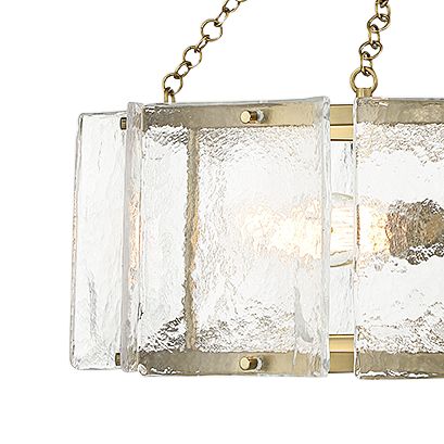 Image 2 Genry 5-Light Pendant in Warm Brass more views