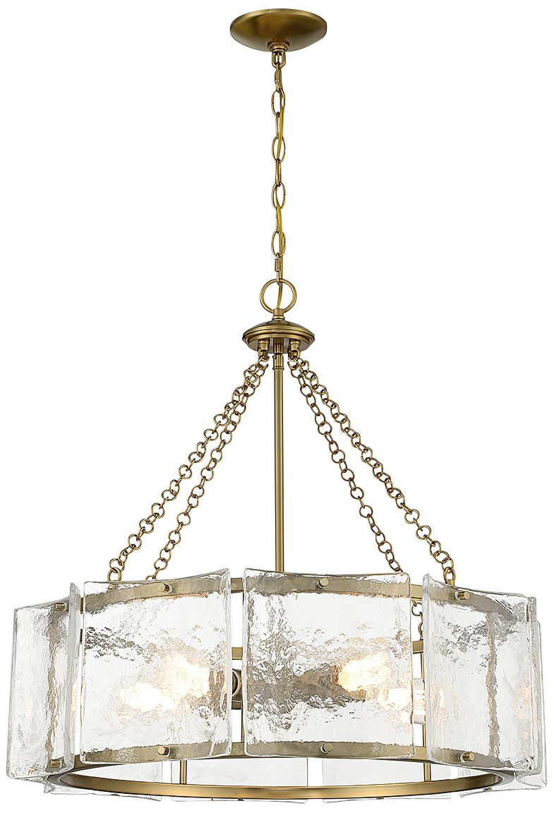 Image 3 Genry 5-Light Pendant in Warm Brass more views