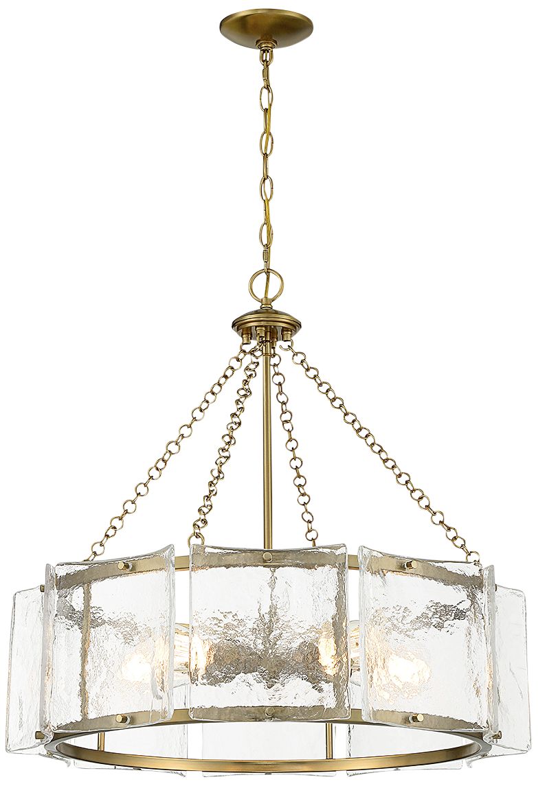 Image 4 Genry 5-Light Pendant in Warm Brass more views