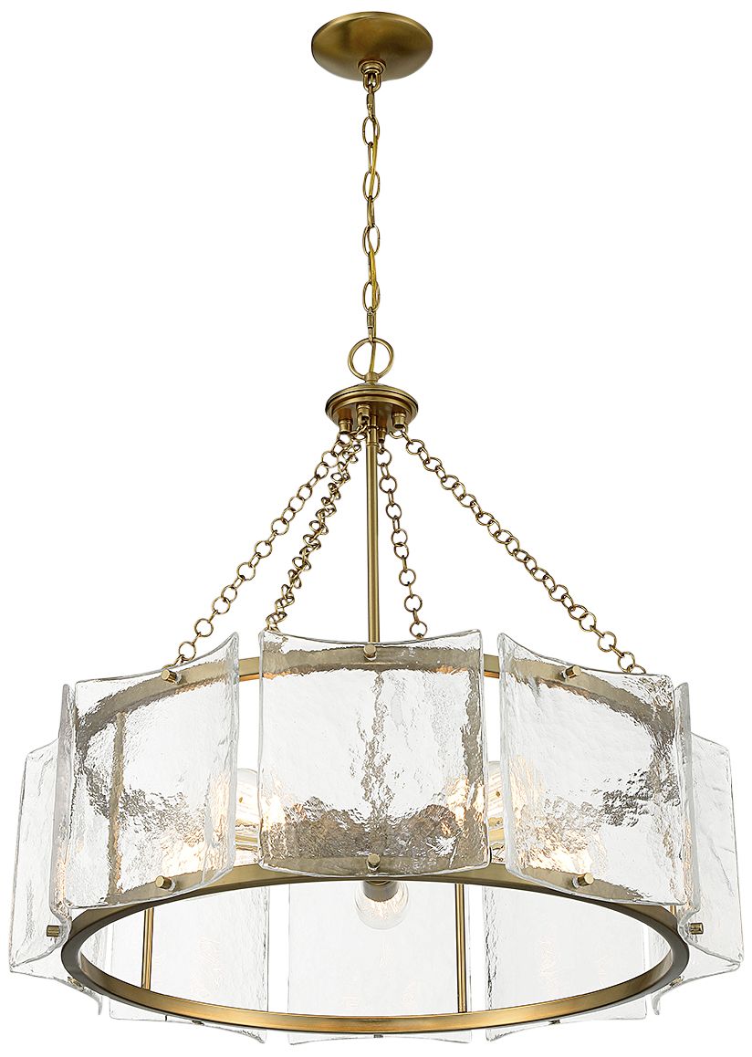 Image 5 Genry 5-Light Pendant in Warm Brass more views