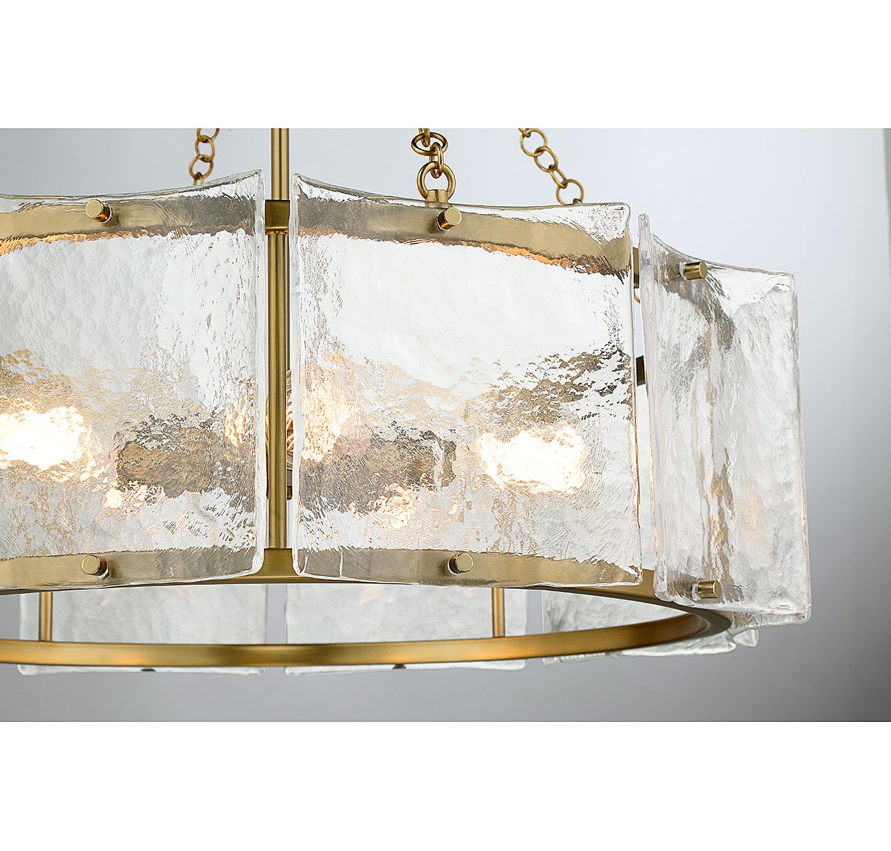 Image 6 Genry 5-Light Pendant in Warm Brass more views