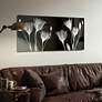 Gentian X-Ray 48"W Floating Tempered Glass Graphic Wall Art in scene