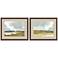Gentle Calm 33"W x 27"H Framed Art Set of 2