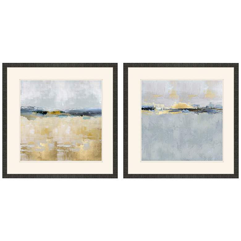 Image 2 Gentle Horizon II 26 inch Square 2-Piece Framed Wall Art Set