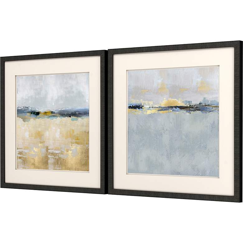 Image 4 Gentle Horizon II 26 inch Square 2-Piece Framed Wall Art Set more views