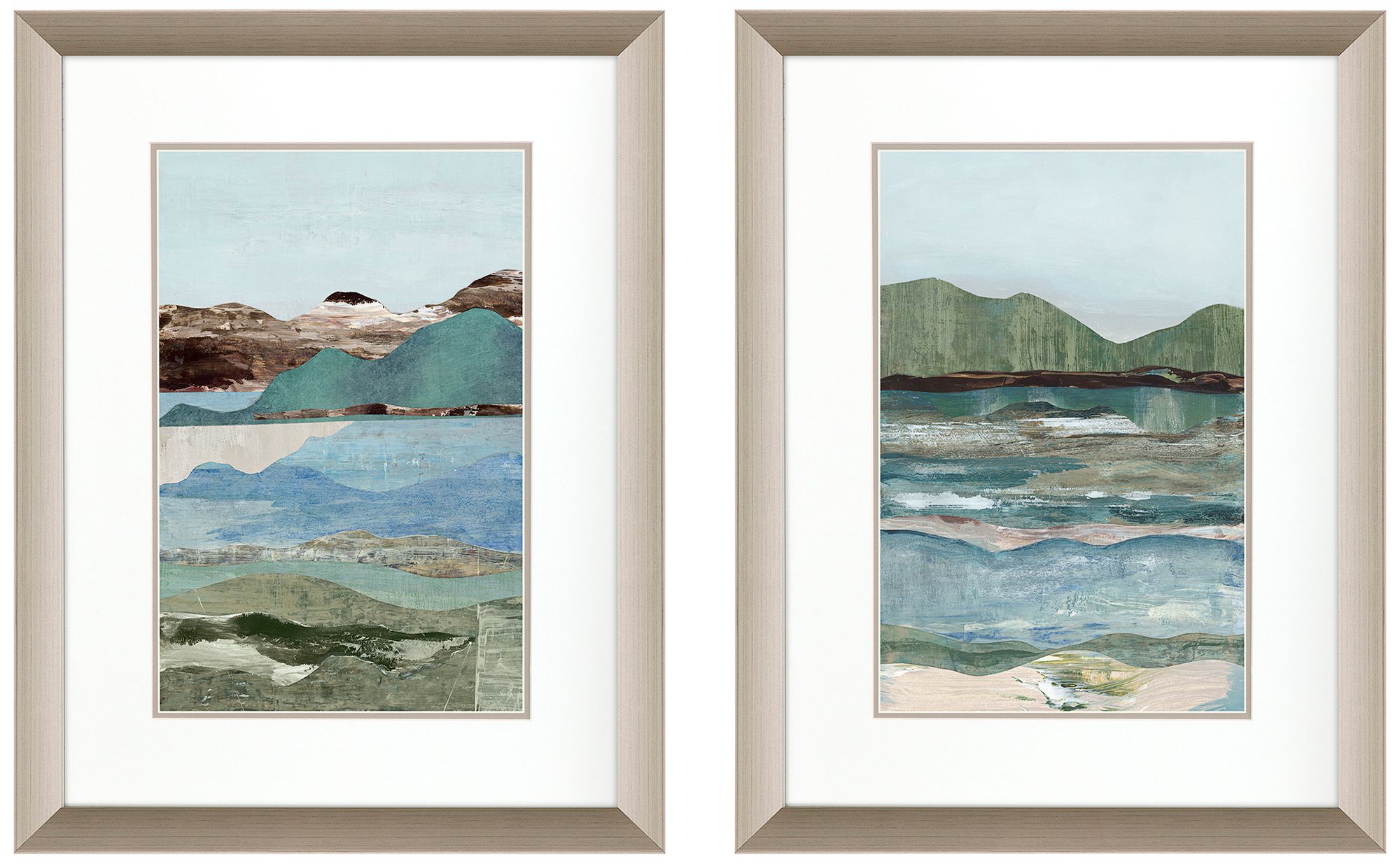Gentle Landscape 27" High 2-Piece Framed Wall Art Set
