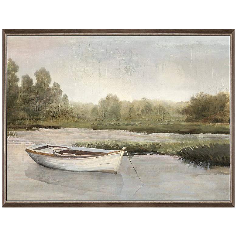 Image 1 Gentle River Still 26"W x 19"H Non-Glass Framed Art