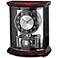Gentry 10 1/2" High Wood And Glass Bulova Mantel Clock
