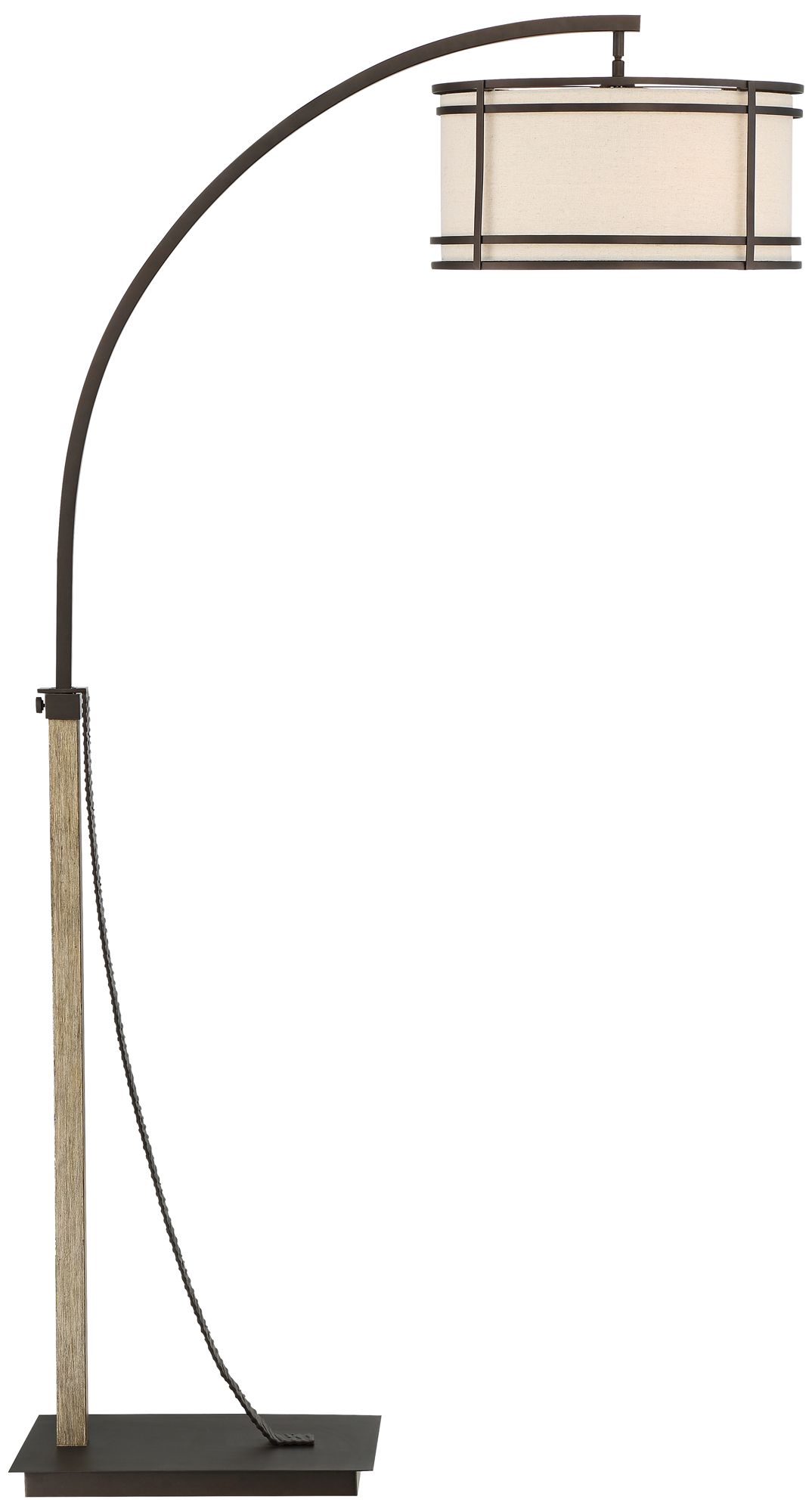 Gentry OilRubbed Bronze 2Light Downbridge Arc Floor Lamp 78Y02