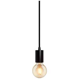 Image1 of Gents 4.4" Black Pendant w/ Black Cord