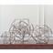 Geo 18 1/4" Wide Nickel Iron Modern Sculpture
