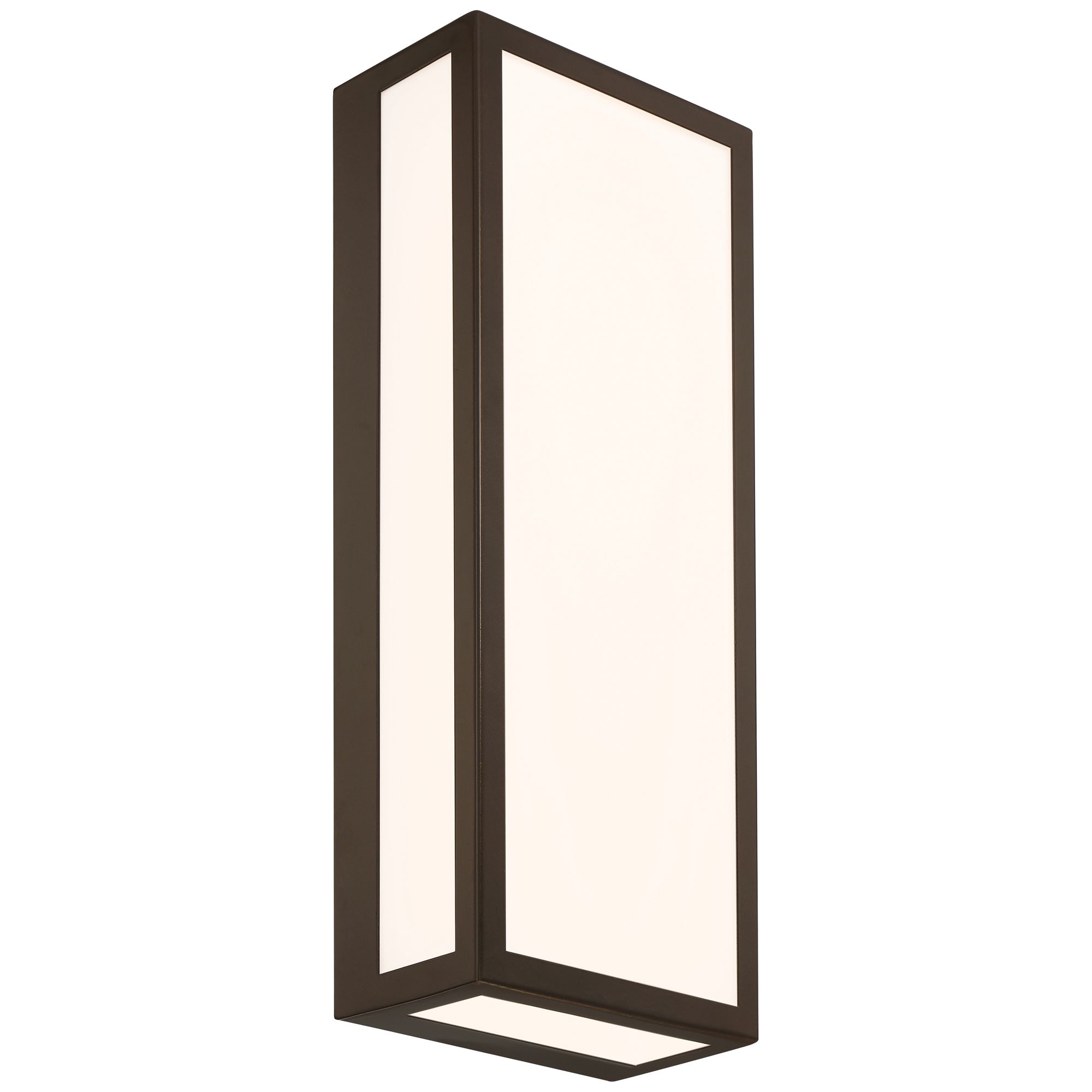 Image 3 GEO 18" High Black Dual Voltage LED Outdoor Wall Mount with Acrylic Le more views