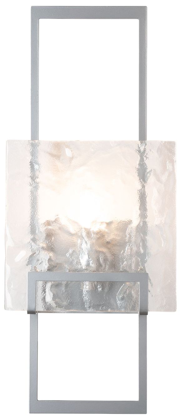 Geo 24.4"High Sterling Wall Sconce