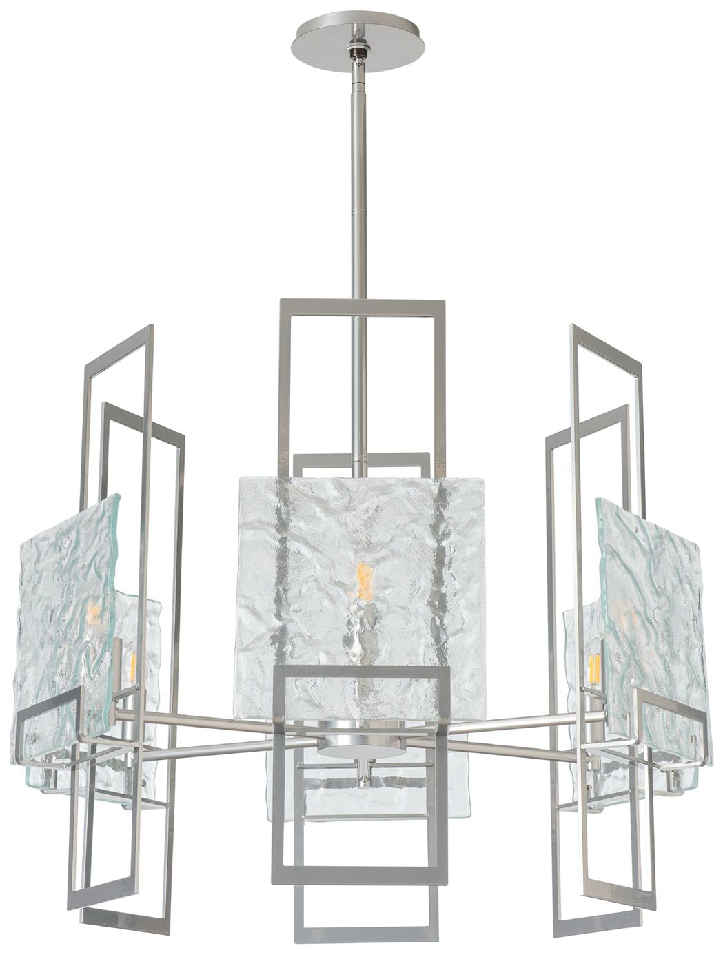 Image 4 Geo 31.3" Wide 6-Light Sterling Chandelier more views