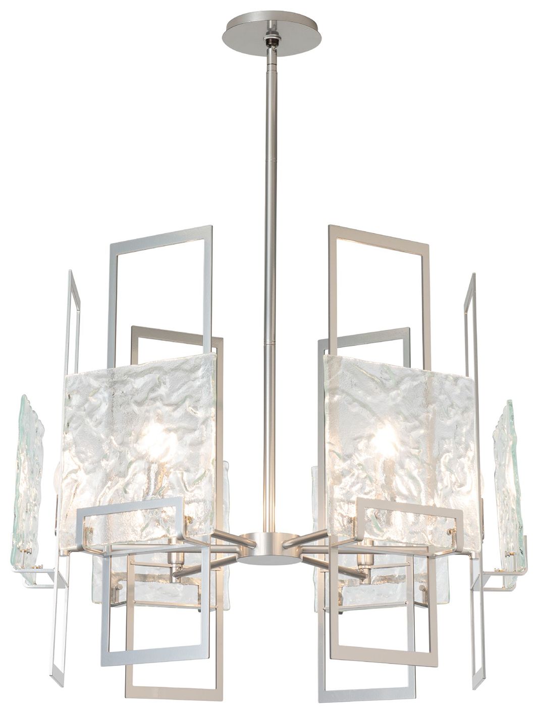 Image 5 Geo 31.3" Wide 6-Light Sterling Chandelier more views