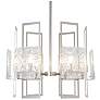 2_Geo 31.3" Wide 6-Light Sterling Pendant With Clear Glass Shade