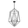 5_Geo by Z-Lite Matte Black + Chrome 6 Light Chandelier more views