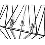 7_Geo by Z-Lite Matte Black + Chrome 6 Light Chandelier more views