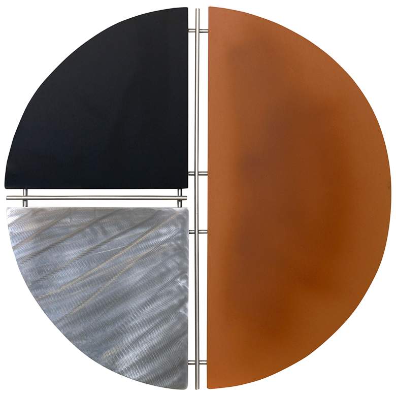 Image 1 Geo Chart Metal Wall Sculpture