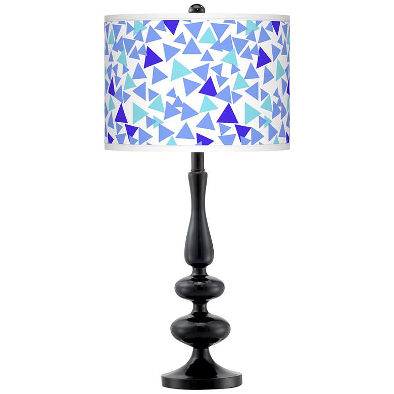 Image 1 Geo Confetti Giclee Paley Black Table Lamp