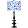 Geo Confetti Giclee Paley Black Table Lamp