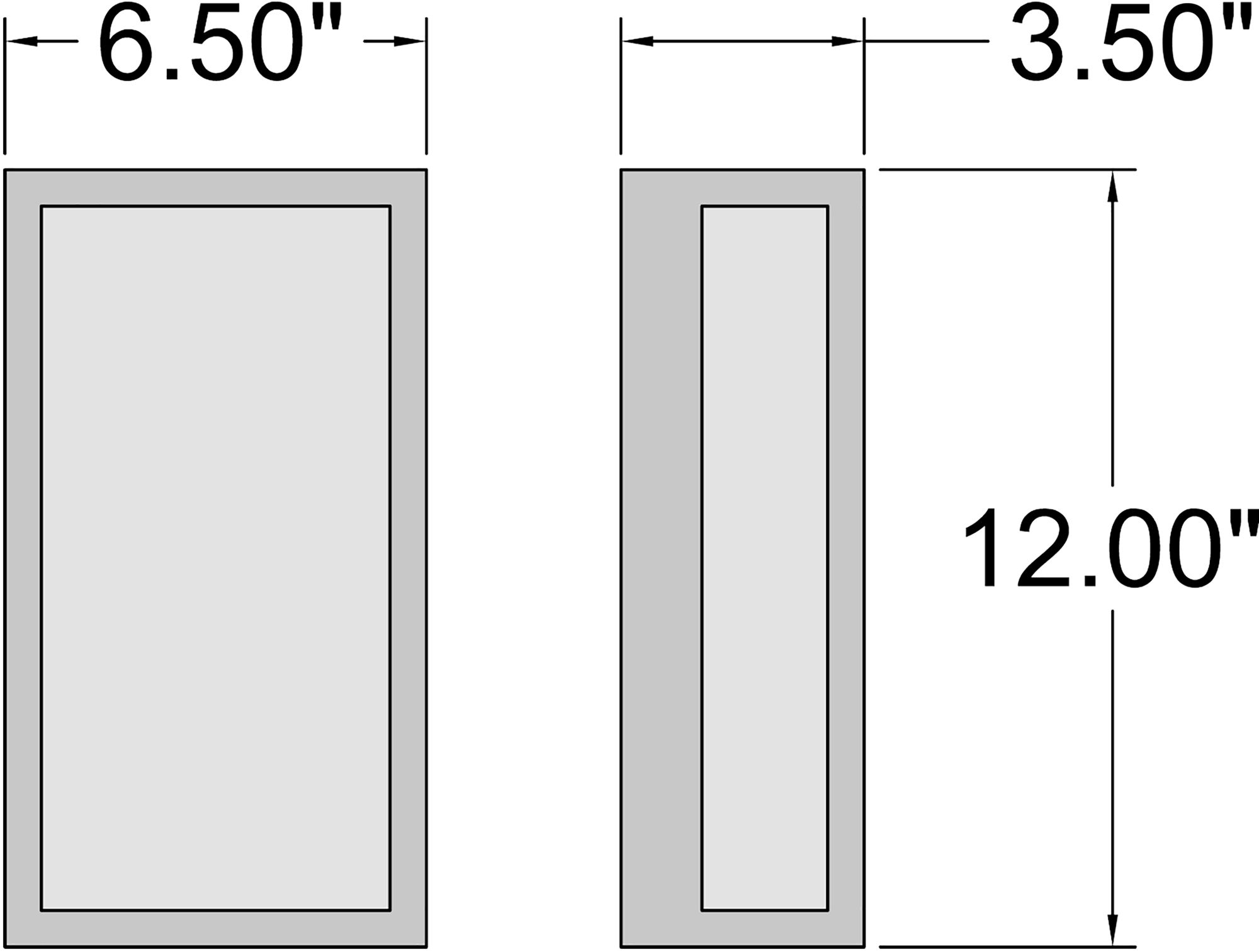 GEO Dual Voltage 12" High Black LED Outdoor Wall Light