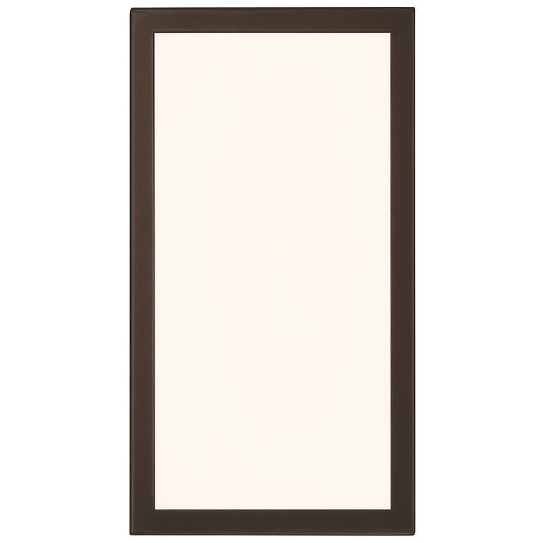 Image 4 GEO Dual Voltage 12" High Bronze LED Outdoor Wall Light more views