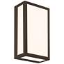 4_GEO Dual Voltage 12" High Bronze LED Outdoor Wall Light more views