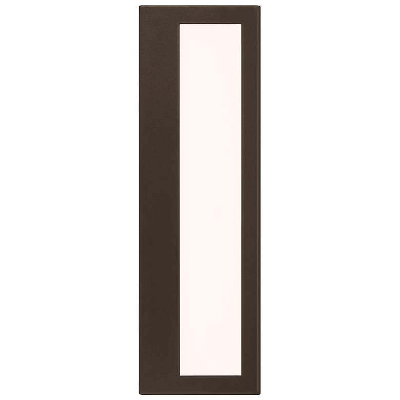 Image 6 GEO Dual Voltage 12" High Bronze LED Outdoor Wall Light more views