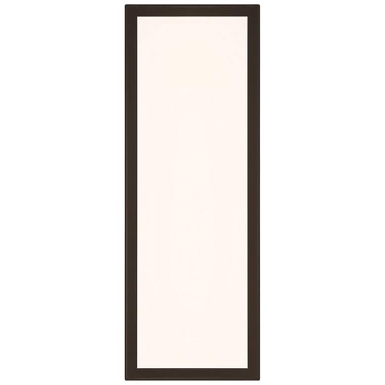 Image 3 GEO Dual Voltage 18" High Bronze LED Outdoor Wall Light more views