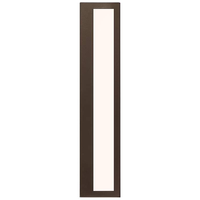 Image 5 GEO Dual Voltage 18" High Bronze LED Outdoor Wall Light more views