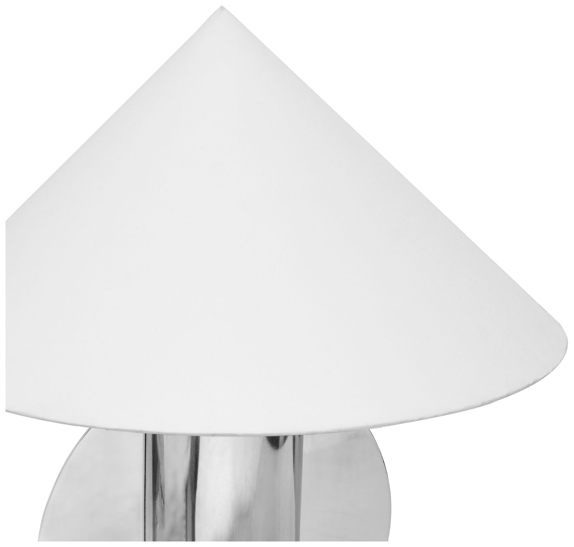 Image 4 Geo Semi-Circled Chrome Table Lamp more views