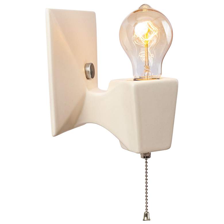 Image 4 Geo Wall Sconce - Brushed Nickel more views