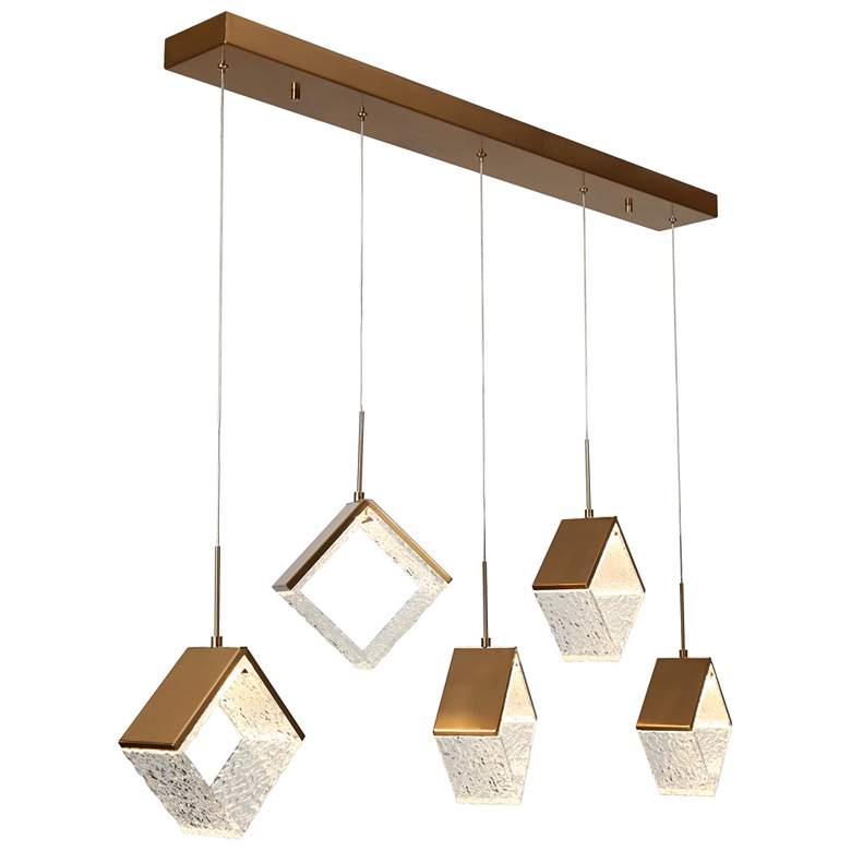 Image 1 Geoclic 5-Light LED Island Pendant Light