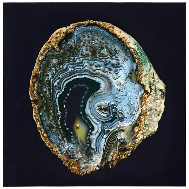 Image 1 Geode Splendor I Crystallus Epoxy Coated Wrapped Canvas Wall Art