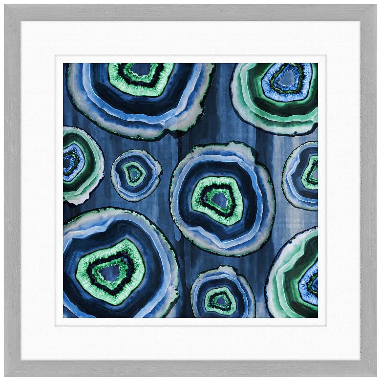 Geodes I 24&quot; Square Framed Giclee Wall Art