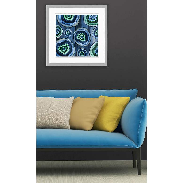 Geodes I 24&quot; Square Framed Giclee Wall Art more views