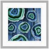 Geodes II 24&quot; Square Framed Giclee Wall Art