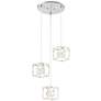 1_Geogre Kovacs San Marin 16 3/4" Modern Nickel 3-Light LED Pendant