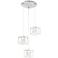 Geogre Kovacs San Marin 16 3/4" Modern Nickel 3-Light LED Pendant