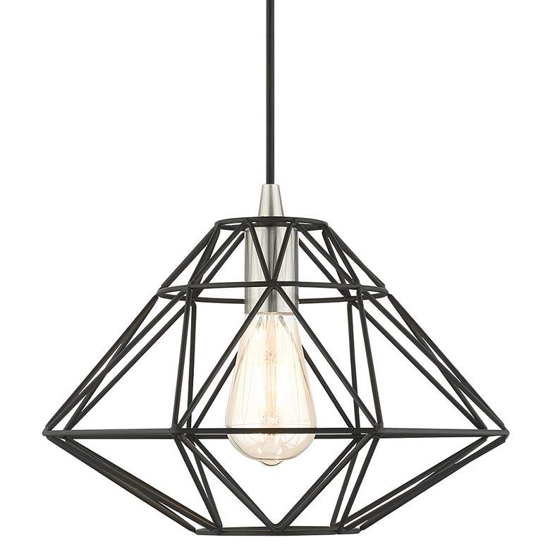 Image 1 Geometric 1 Light Black Pendant