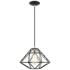 Geometric 1 Light Black Pendant
