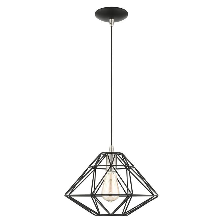 Image 7 Geometric 1 Light Black Pendant more views