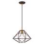 Geometric 1 Light Bronze Mini Pendant