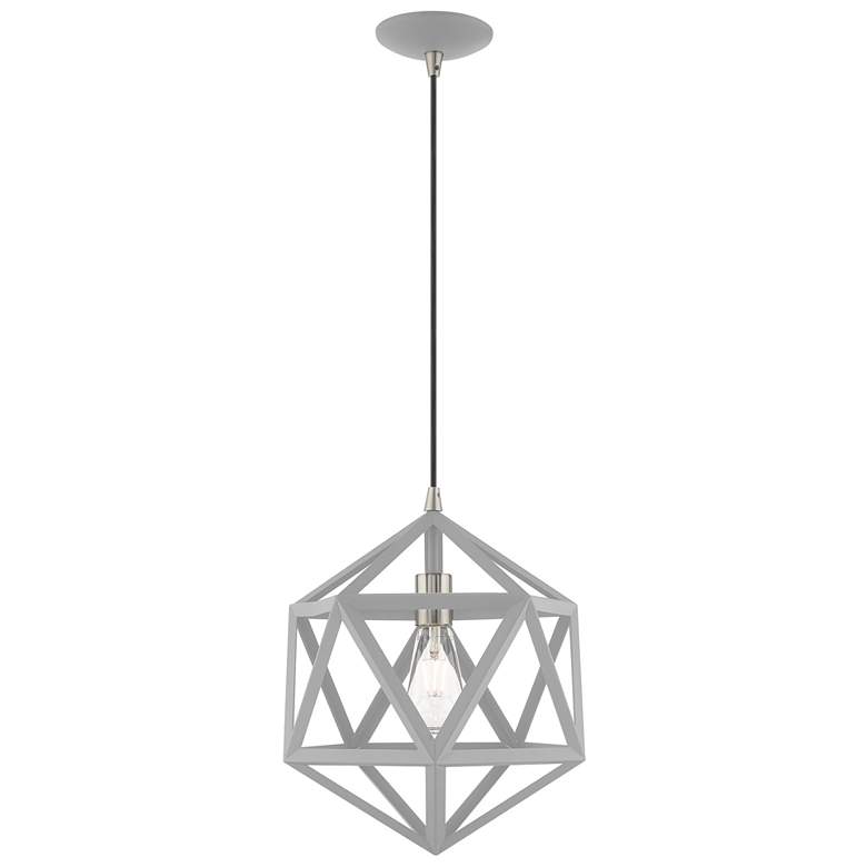 Image 1 Geometric 1 Light Nordic Gray Mini Pendant