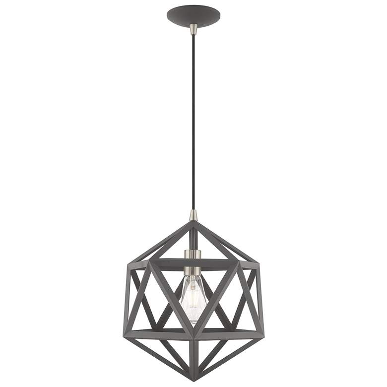 Image 1 Geometric 1 Light Scandinavian Gray Mini Pendant