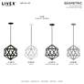 Thumbnail2 of Geometric 1 Light Scandinavian Gray Mini Pendant more views