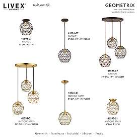 Image5 of Geometric 1 Light Scandinavian Gray Mini Pendant more views
