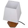 2_Geometric 13.5" High Wood Table Lamp more views