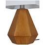 4_Geometric 13.5" High Wood Table Lamp more views
